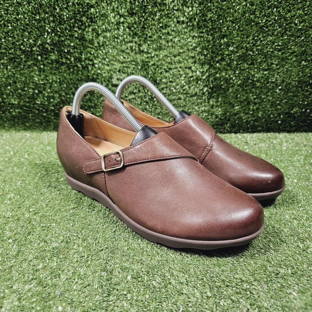 Dansko Marisa Brown Leather Slip On Loafers Shoes Womens Size US 10 EU 40